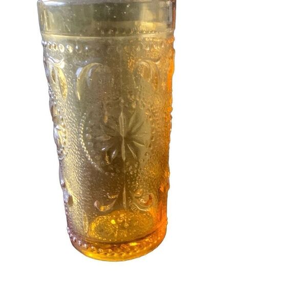 Vintage Brockway Glass Co American Concord Amber Glass Juice Tumbler Americana - Picture 9 of 13